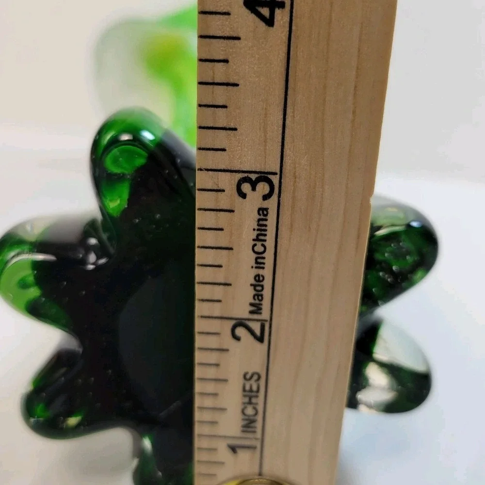 Vintage Pier 1 Jack-in-the-Pulpit Calla Lily Vase Hand Blown Art Glass MCM